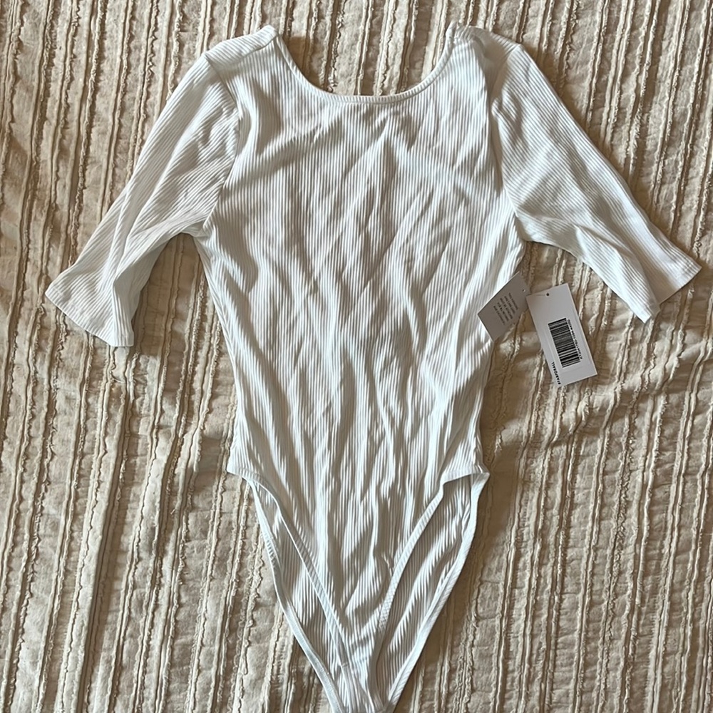 JustFab scoop back body suit - NWT